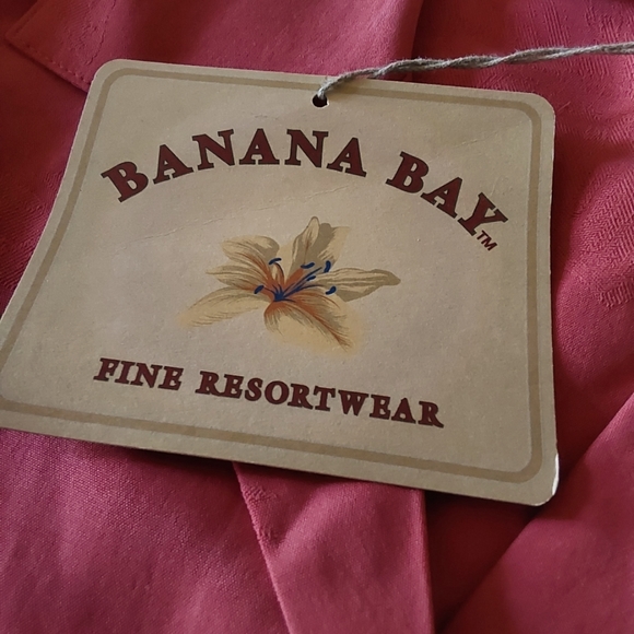 🌺 NWT Banana Bay 2 Piece Silk Shirt/Pants Set - Picture 10 of 16